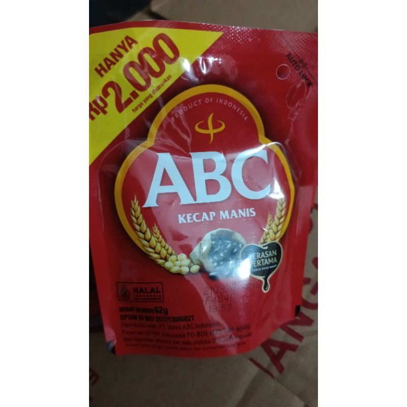 

kecap manis abc kemasan 62gr