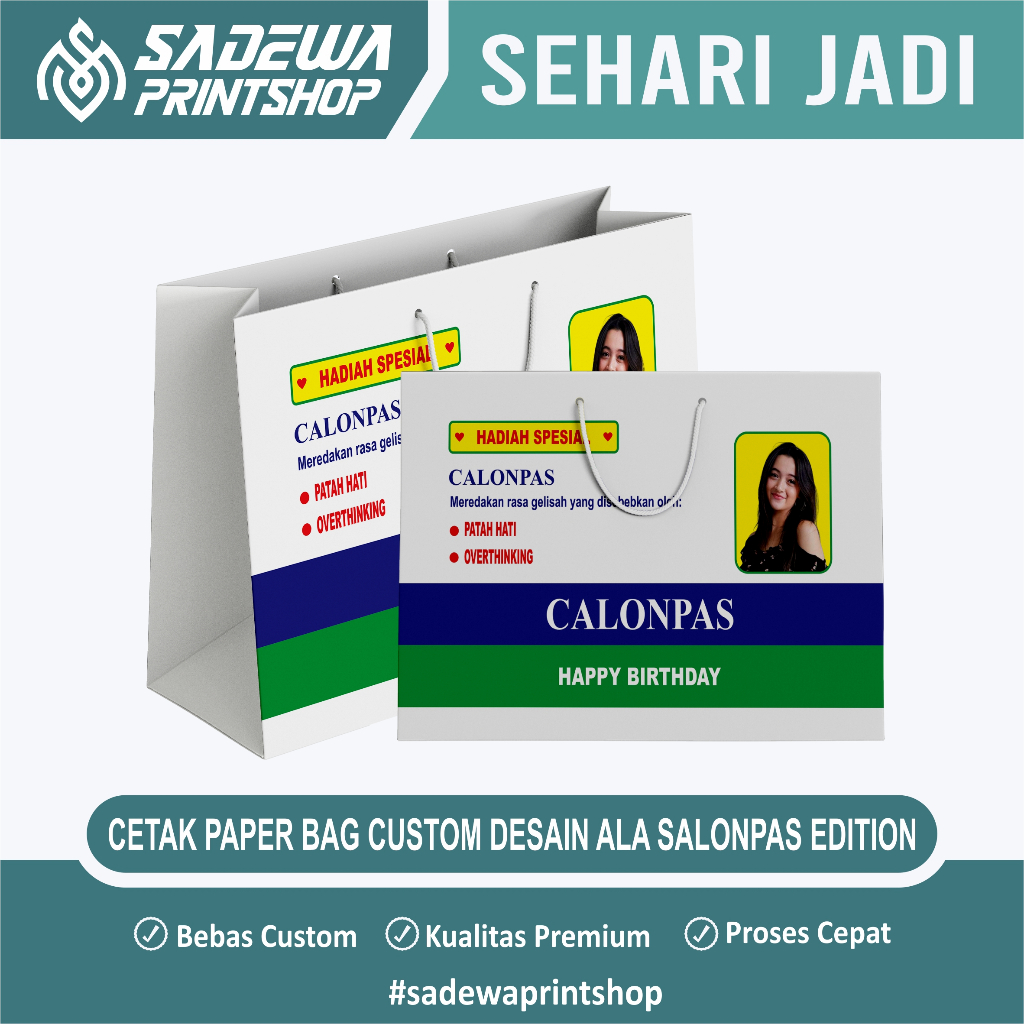 

Paper Bag Kado Custom Ala Salonpas Edition | TERMURAH