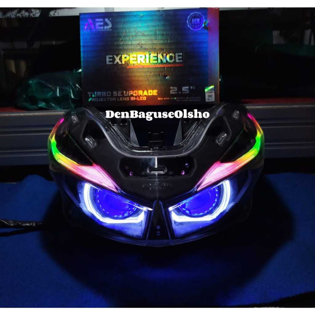 Headlemp fullset VARIO LED OLD projie biled AES TURBO EXSPERIENCE 60 WATT FULLSET PNP
