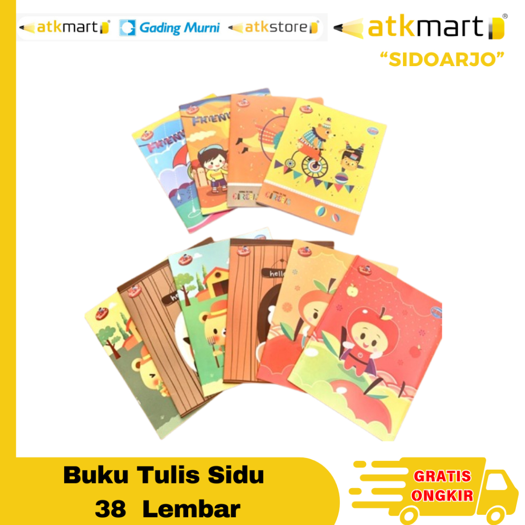 

Buku Tulis A5 / Kwarto isi 38 Lembar ecer 1 pcs