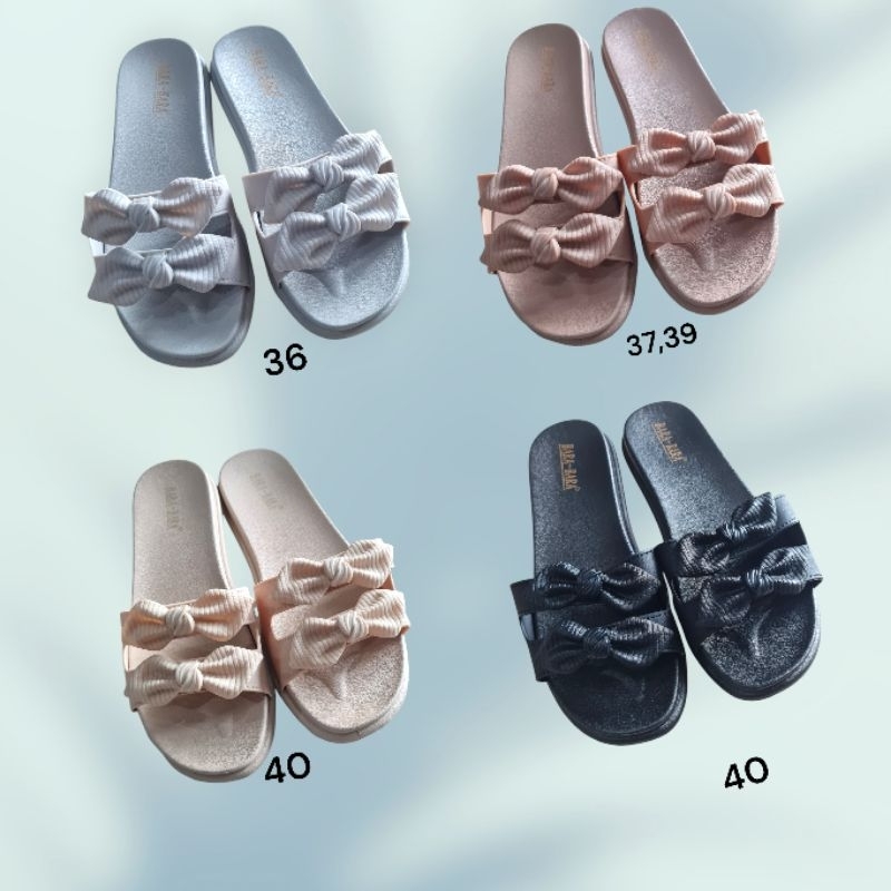 sandal perempuan sandal wanita sandal cewel sandal bara-bara sandal pita sandal lucu alas kaki wanit