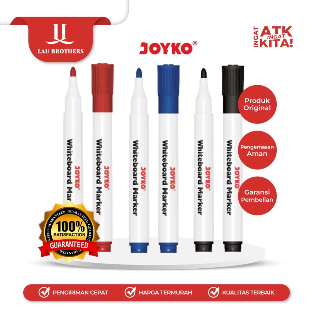 

JOYKO SPIDOL PAPAN TULIS/ WHITEBOARD MARKER WM-65 (1LSN/ 12PCS)