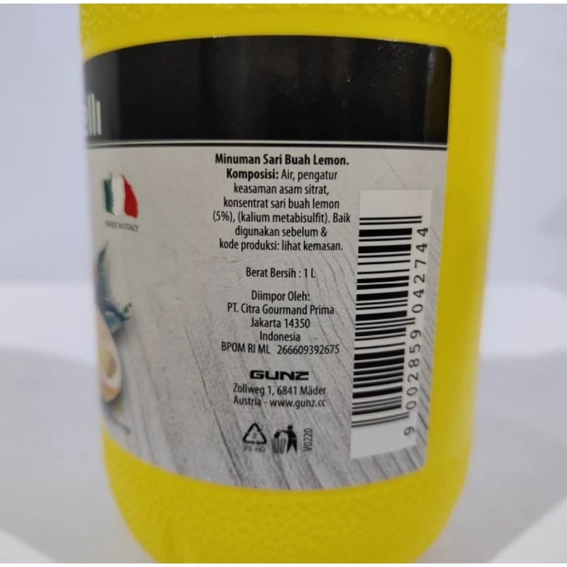 

RB Piacelli Lemon Lime Juice Concentrate 1L - Sari Lemon Jeruk Nipis