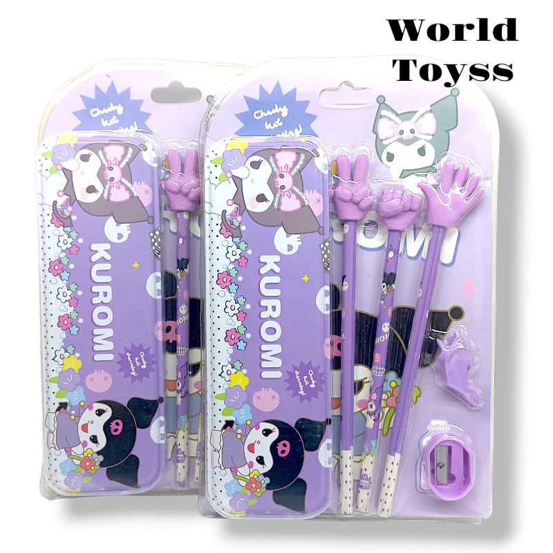 

Alat Tulis 9 Set In Kotak Pensil Kuromi Sanrio Bag Set Lengkap Peralatan Sekolah