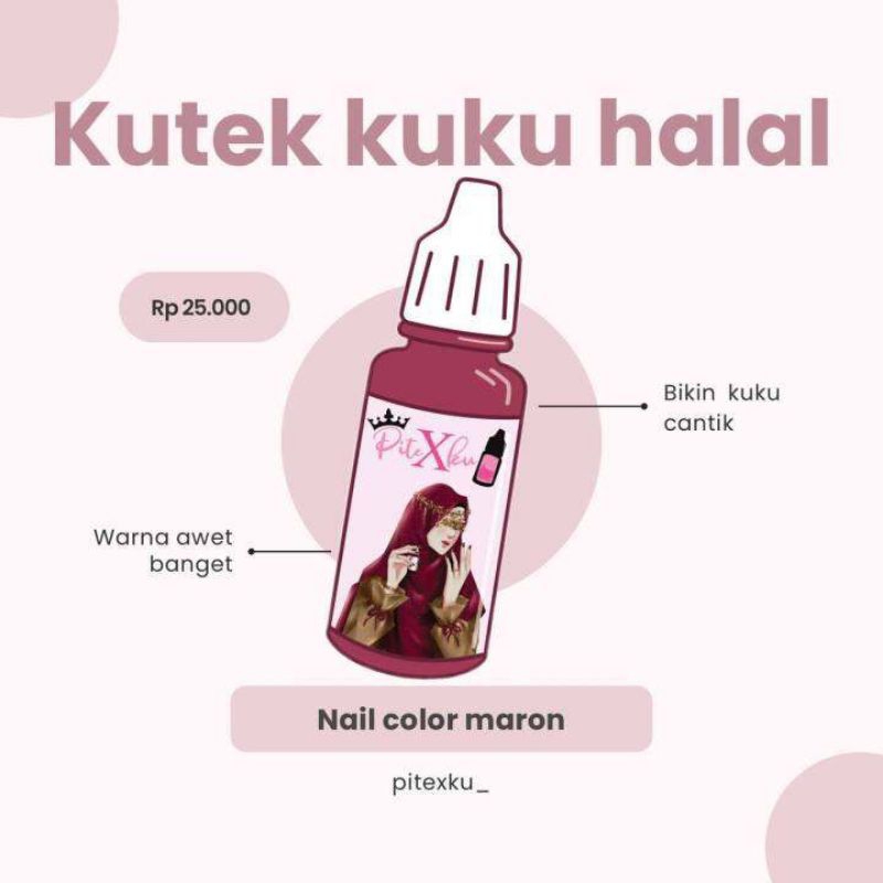 Henna kuku muslimah pitexku(100% asli) halal buat sholat Henna cair dan Henna bubuk