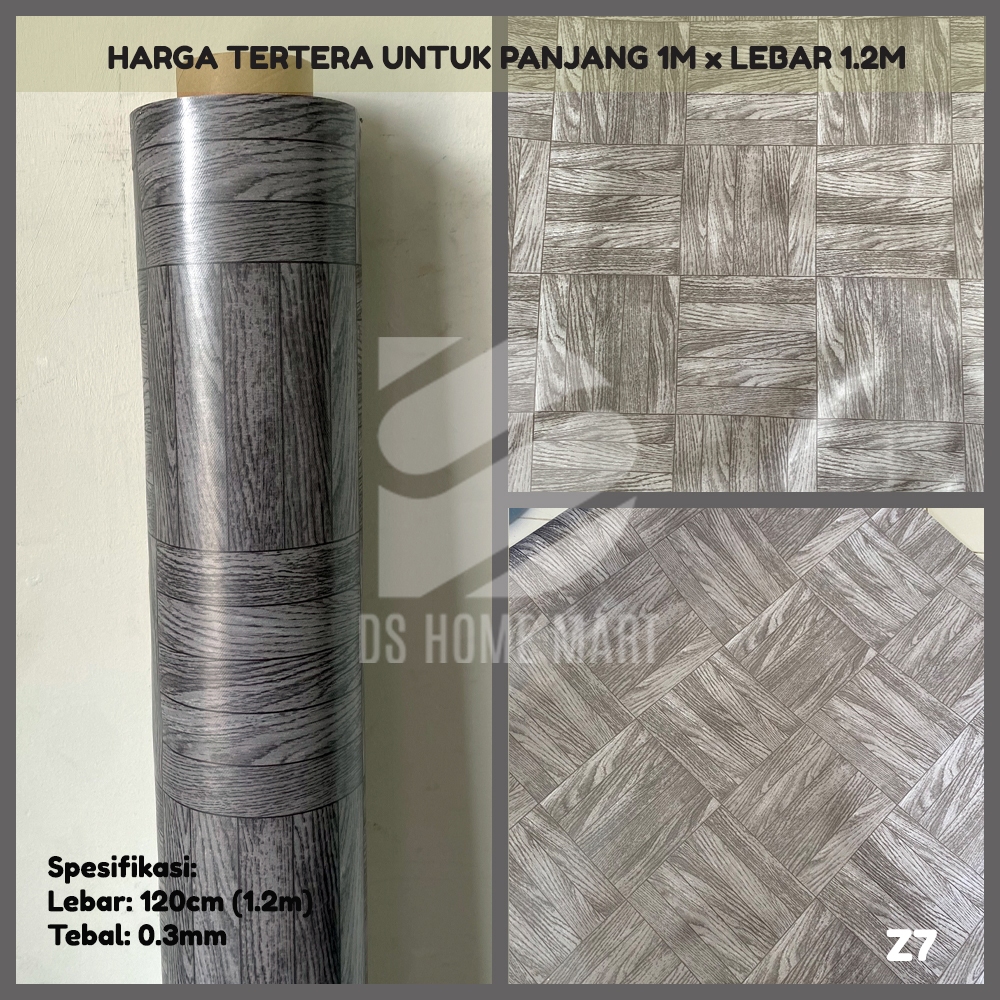 Z7 - Karpet Lantai Tikar Plastik Taplak Meja Vinyl METERAN