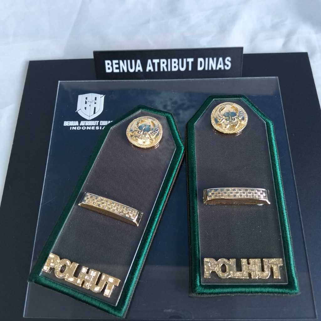 TANDA PANGKAT PDU POLHUT/POLISI HUTAN 3A/3B/3C KAIN AKRILIK