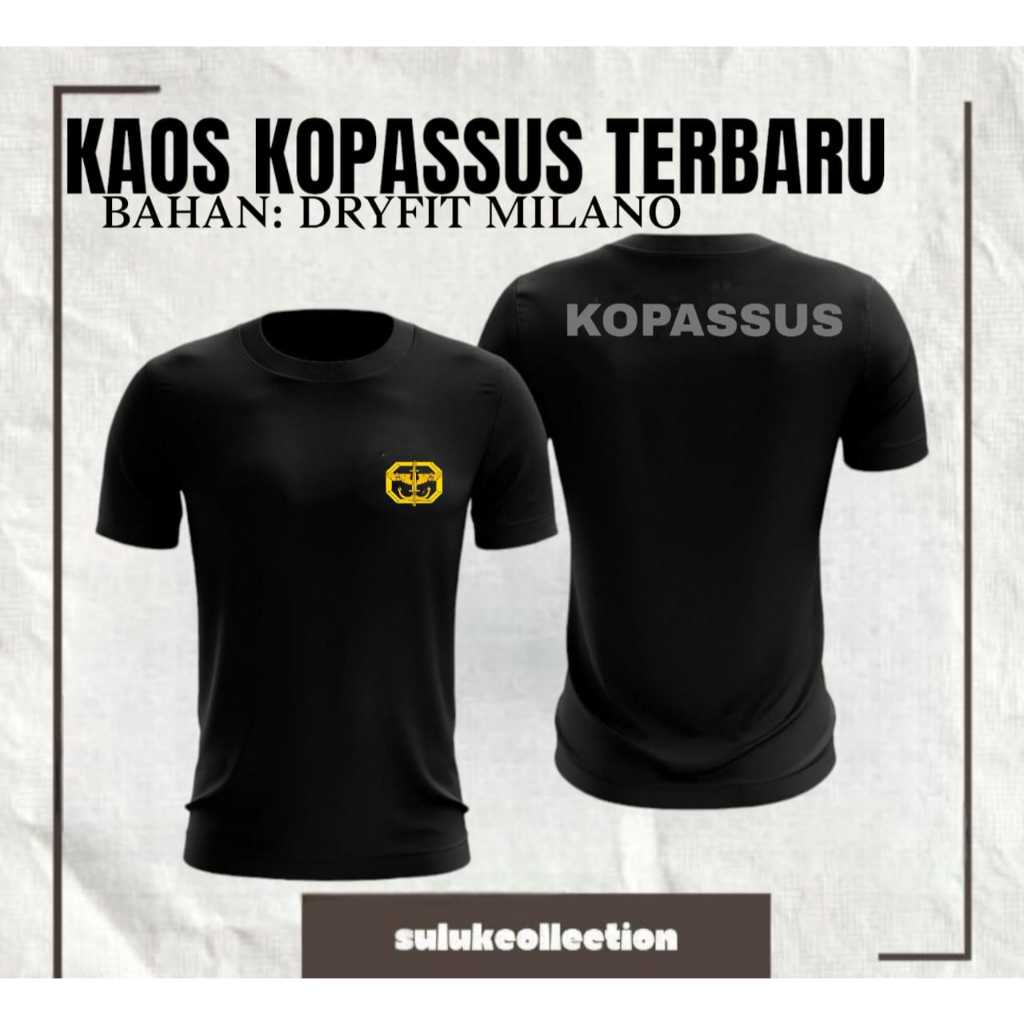 Kaos Jersey KOPASSUS Hijau Army || Kaos Olahraga Jersey KOPASSUS || Kaos Jersey Dryfit KOPASSUS Hija