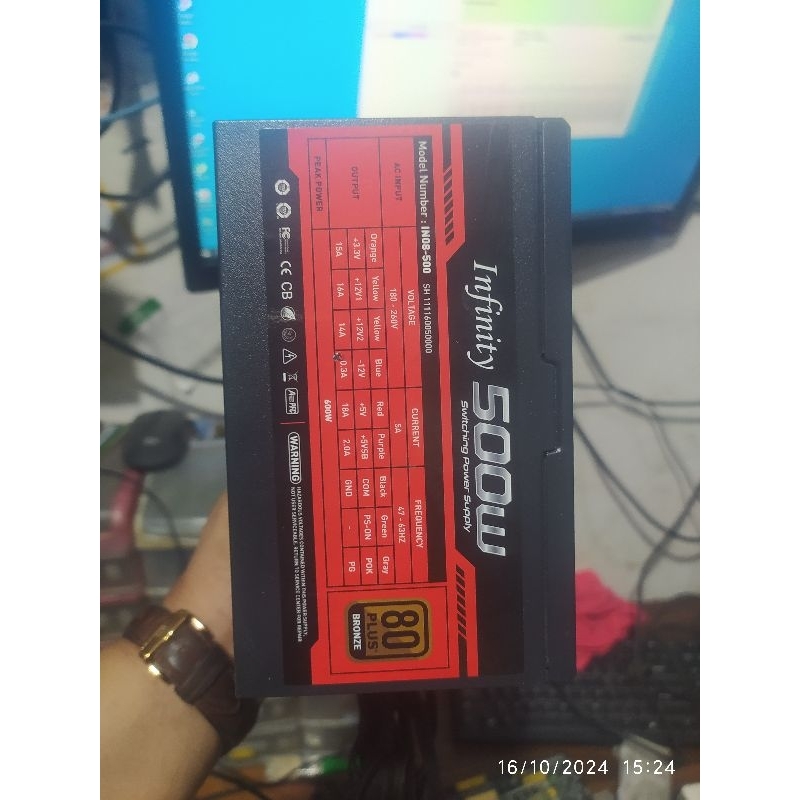 Psu infinity 400-500w 80+