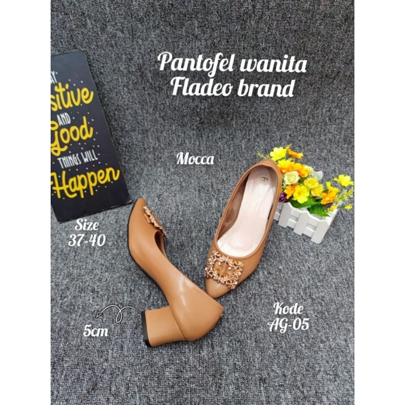 PANTOFEL WANITA CANTIK//Ag5//5CM