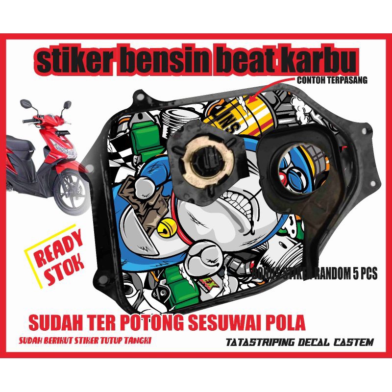 STIKER TANGKI BENSIN BEAT KARBU