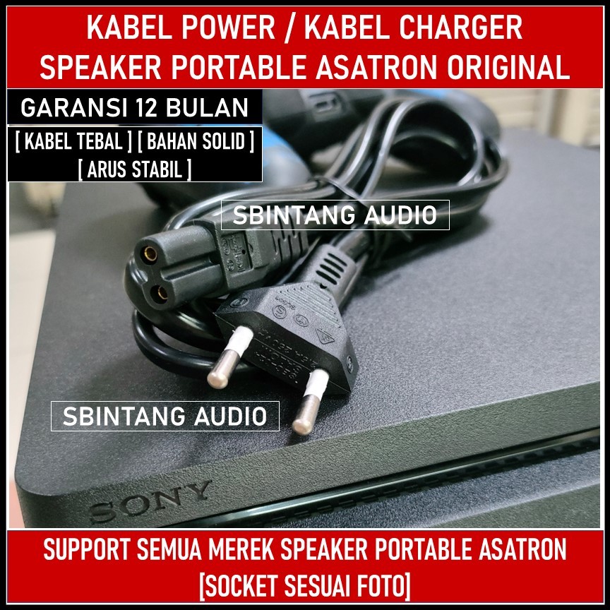 Kabel charger speaker aktif ASATRON Original