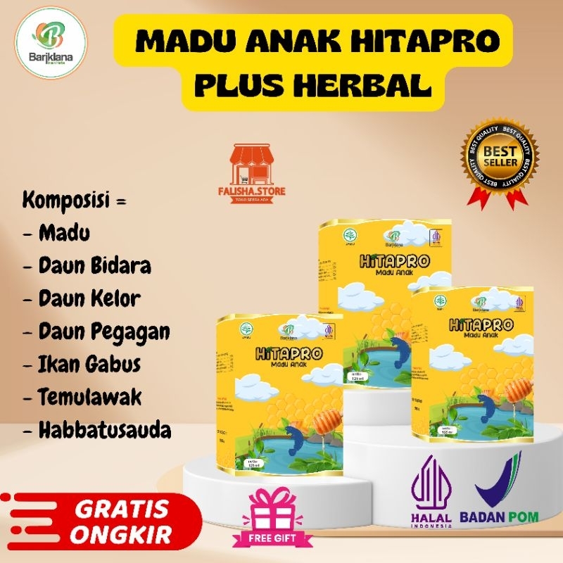 

Madu Anak Hitapro Plus Herbal Original - Untuk Nafsu Makan Anak Menambah Berat badan anak untuk batuk pilek