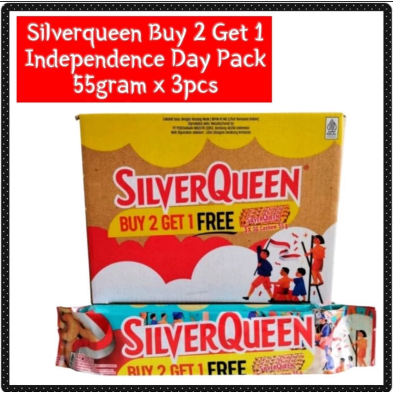 

SILVERQUEEN BUY 2 GET 1 LIMITED EDITION 3 x 55 gr