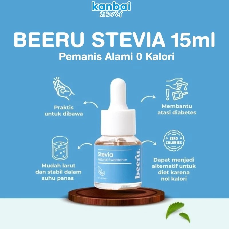 

Pemanis Alami Tanpa Kalori Beeru Stevia 15ml Pengganti Gula Diabetes 15ml