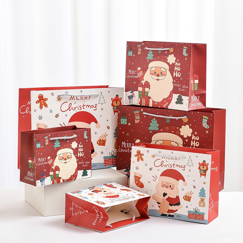 

PREMIUM Paperbag Christmas Santa Claus gift packaging Tas Kado Natal Akhir Tahun New Year Tas Kado Tas Permen Tas Hadiah