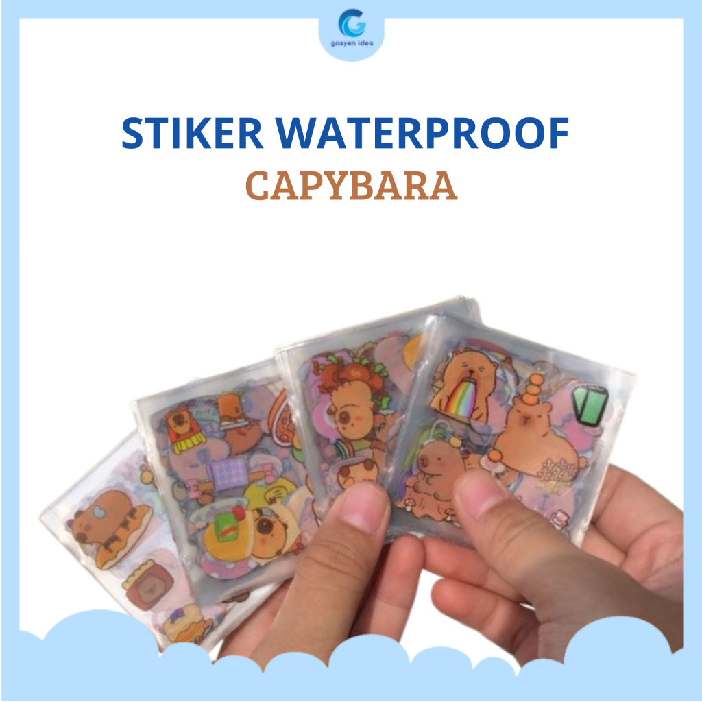 

STICKER NONO CAPYBARA [ECER] WATERPROOF / 1 LEMBAR STIKER