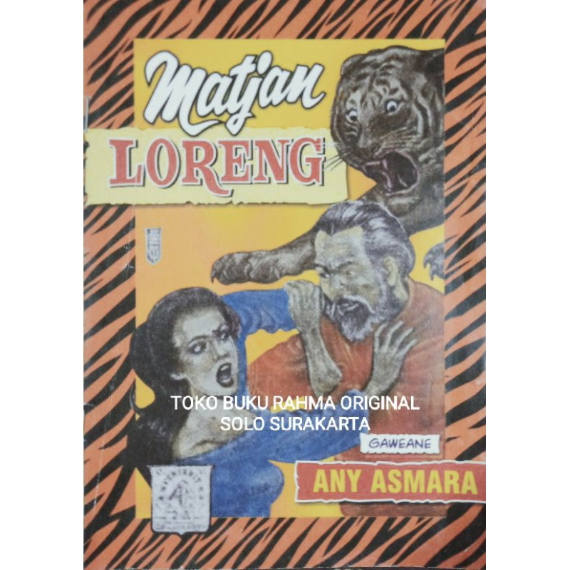 Matjan Loreng Novel Bahasa basa boso Jawa Jowo Repro Toko Buku Rahma Original Solo Surakarta