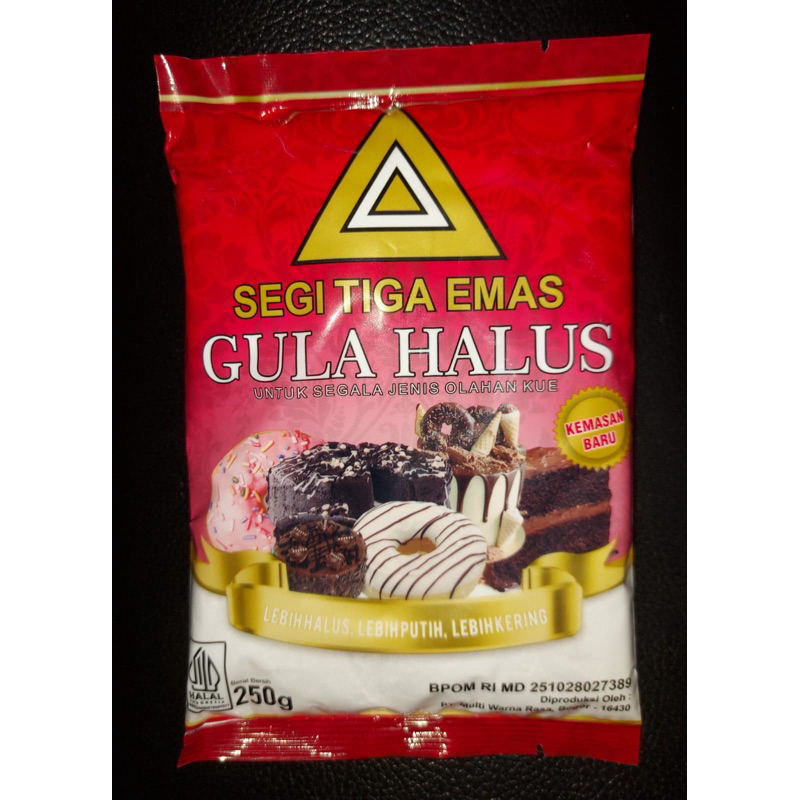 

Gula halus Segitiga Emas 250gr