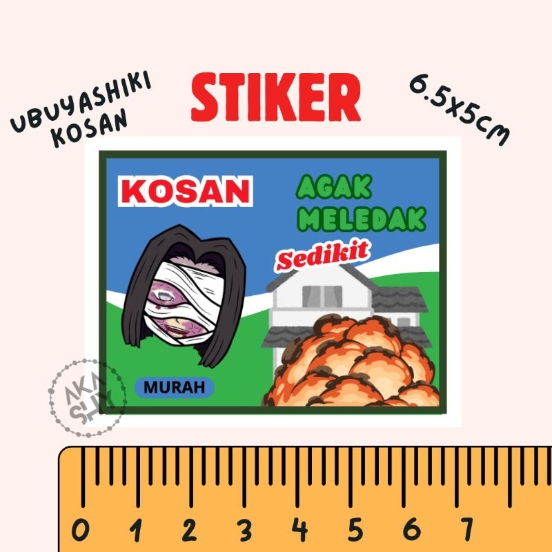 [1pcs] Stiker Ubuyashiki Kosan Demon Slayer Kimetsu no Yaiba Stiker/ Sticker Kimetsu no Yaiba Demon 