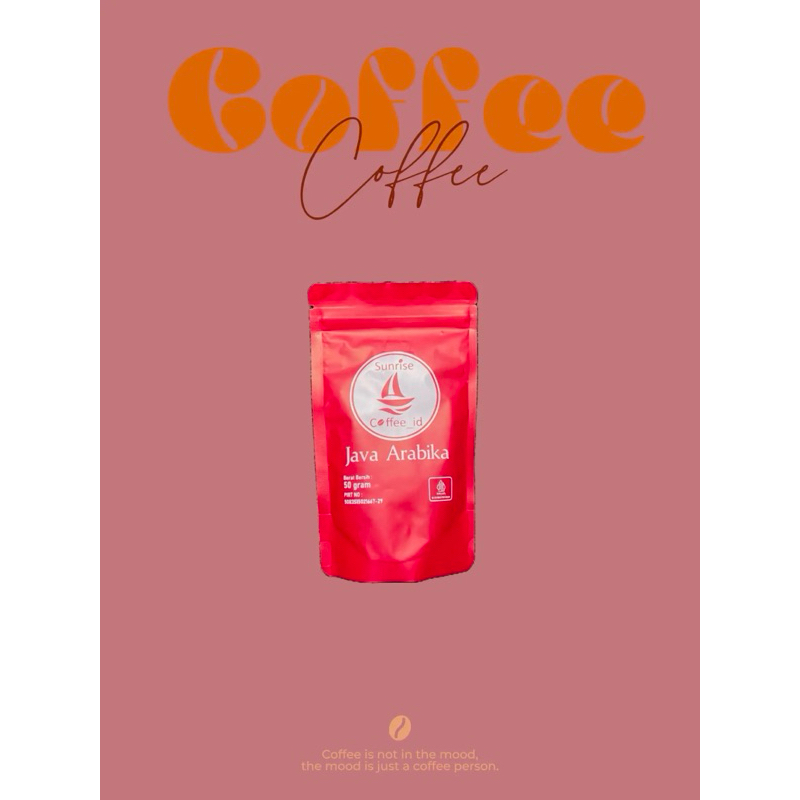 

COFFE JAVA ARABIKA 50 GRAM/KOPI HITAM/100% DARI BIJI KOPI ASLI