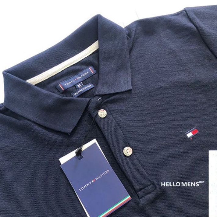 Kaos Kerah Pria Polo Shirt Laki Laki Bahan Adem Tommy