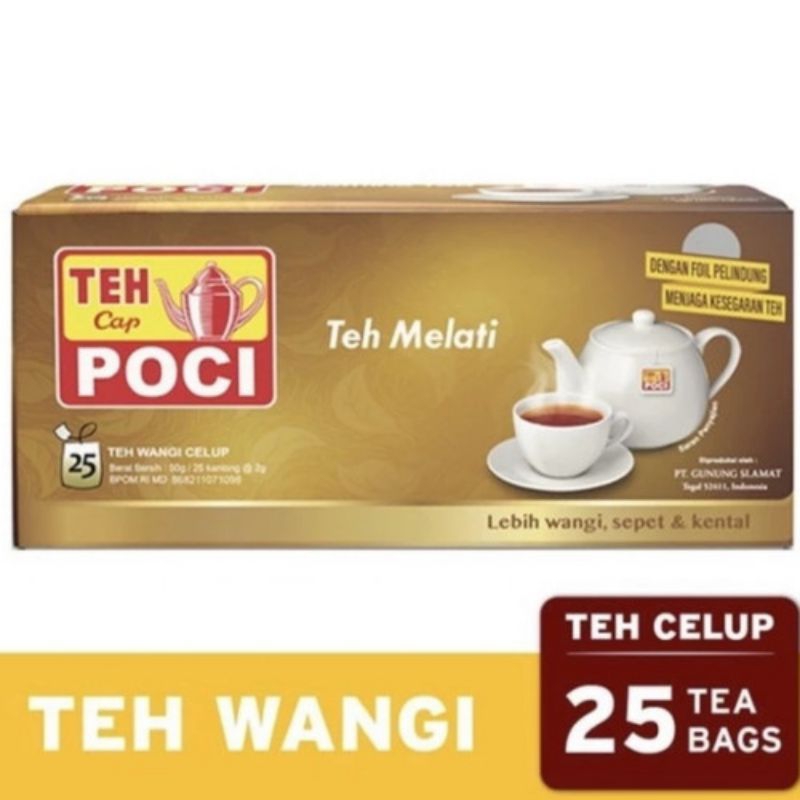 

teh poci melati/jasmin per carton isi 50 katak @25bagh