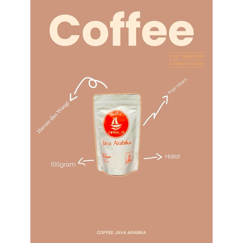 

COFFE JAVA ARABIKA/KOPI HITAM/100GRAM/DARI BIJI KOPI ASLI TERNAMA