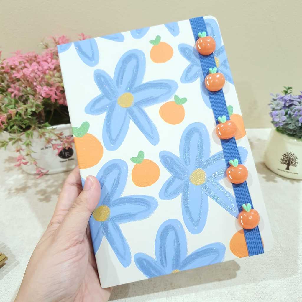 

Mikirei A5 Diary Hiasan Bunga | Jurnal Bunga | Buku Tulis Aesthetic