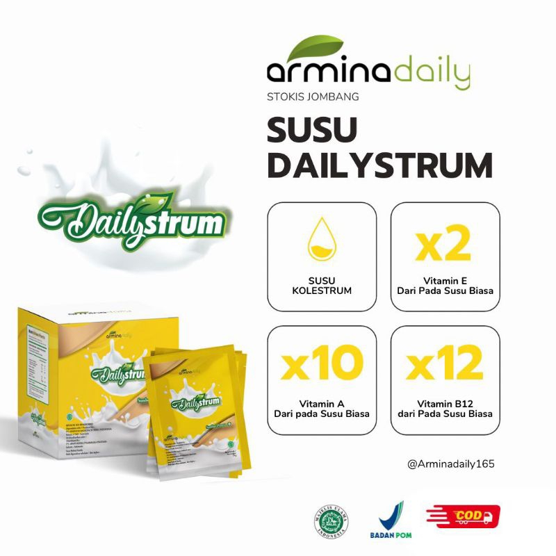 

susu dailystrum 1 box isi 10 sachet