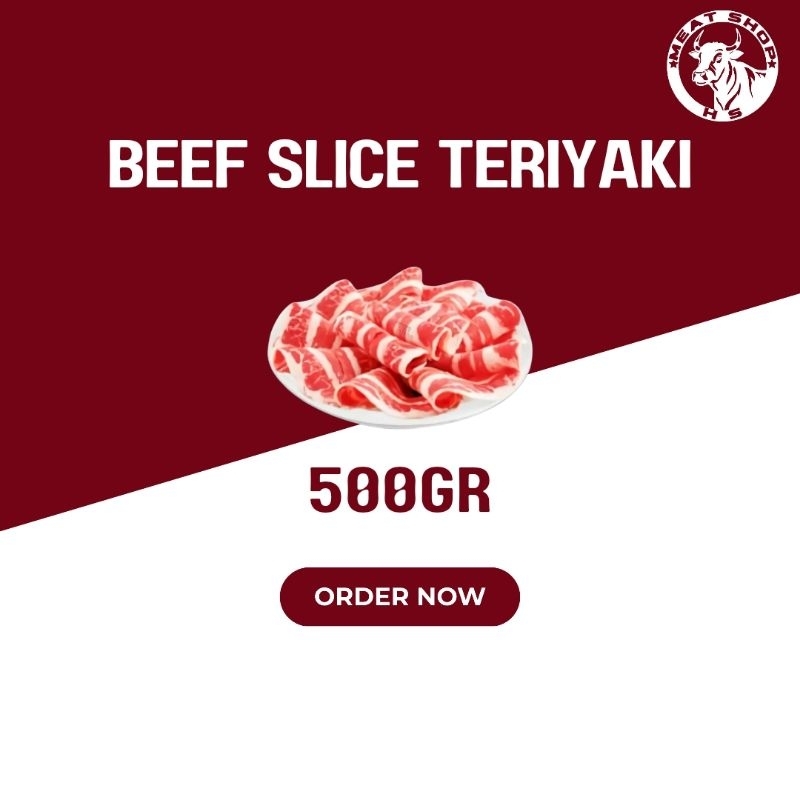 

Beef Slice Teriyaki 500gr / 1 kg Marinasi