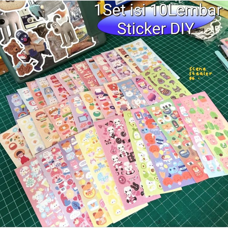 

Sticker Guka Sticker Lucu DIY isi 10Lembar/set Sticker Kartun lucu