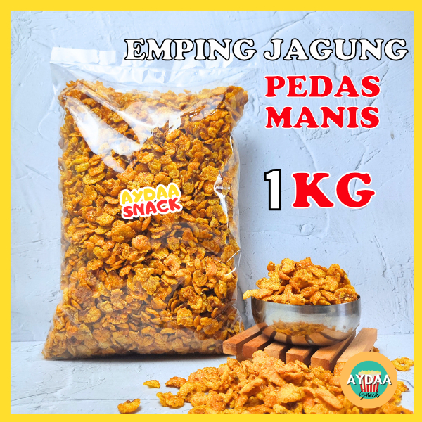 

EMPING JAGUNG GEPREK PEDAS MANIS 1KG SNACK CEMILAN MURAH