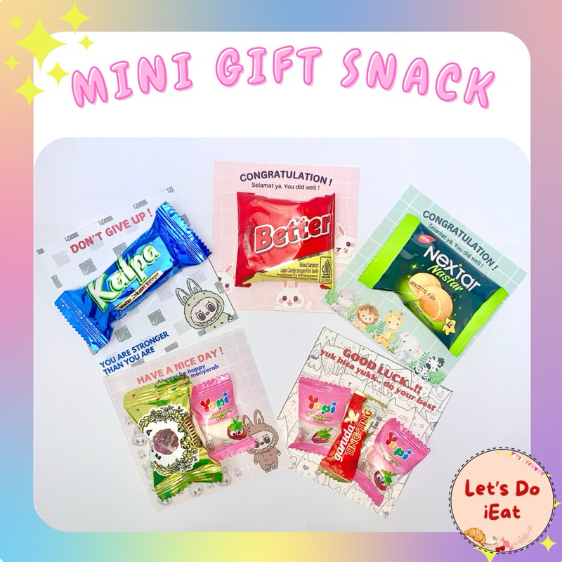 

[MIN BELI 10 PCS] mini gift snack hadiah cemilan mini ulang tahun ucapan kado