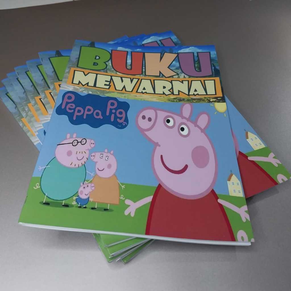 

Buku Mewarnai I Kualitas Premium I Ukuran A4 BESAR [isi 40 Gambar] :Kartun - PPPig