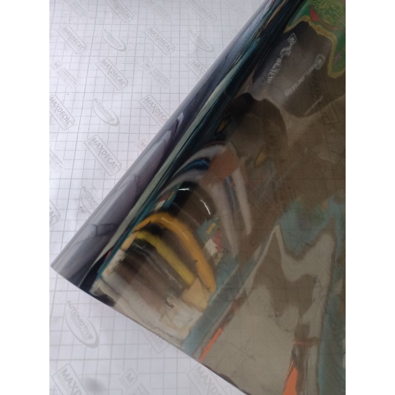 sticker skotlet transparan hitam glosy  motor mobil dll