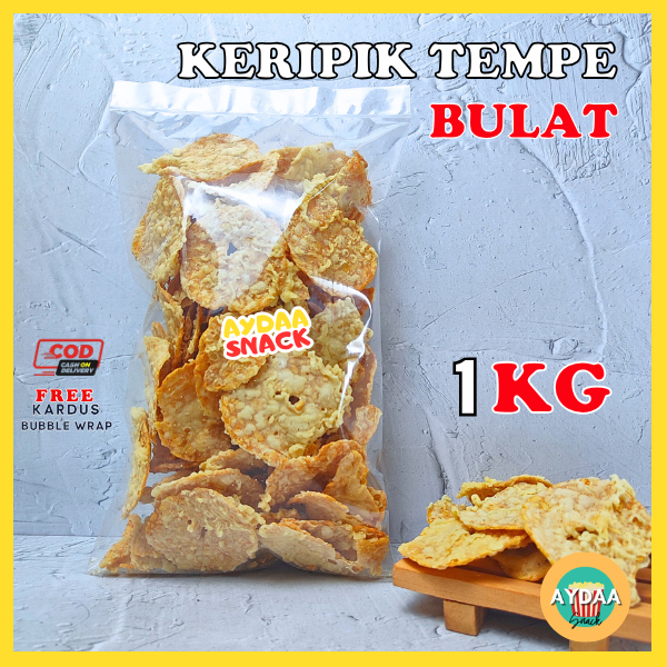 

KERIPIK KRIPIK TEMPE BULAT 1KG SNACK CEMILAN RENYAH ENAK MURAH