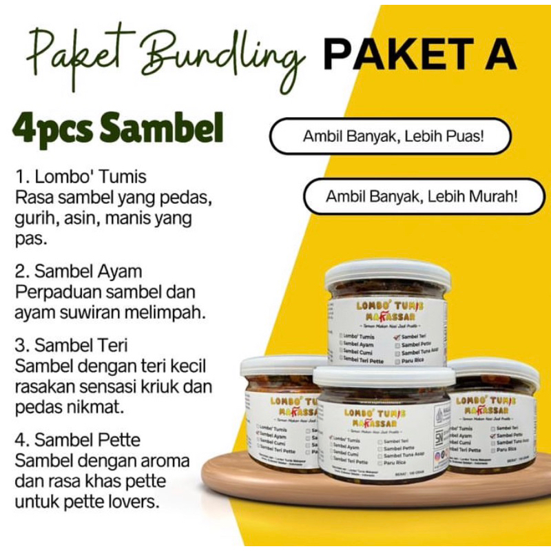 

Lomboktumismks Paket Bundling Paket A Isi 4 Pcs