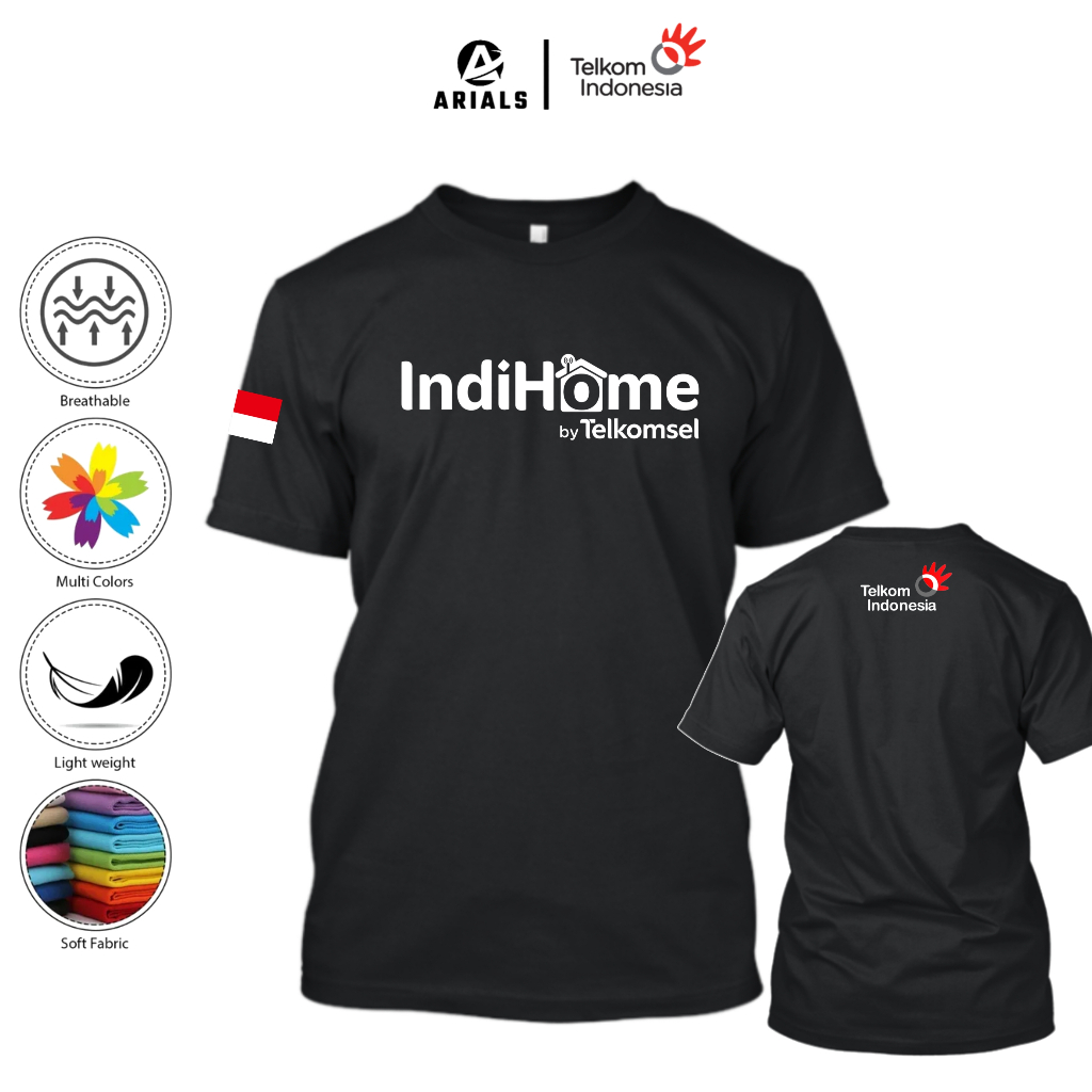 Arials Kaos Baju IndiHome by Telkomsel Indonesia