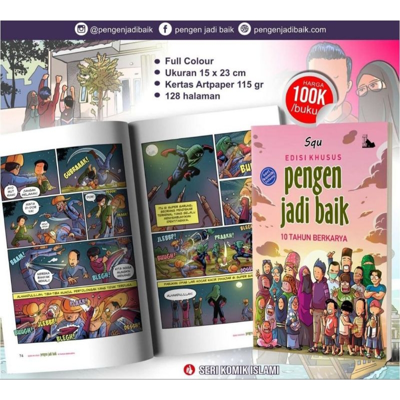 Komik Keluarga Muslim Pengen Jadi Baik PJB Edisi Khusus 10 Tahun Berkarya