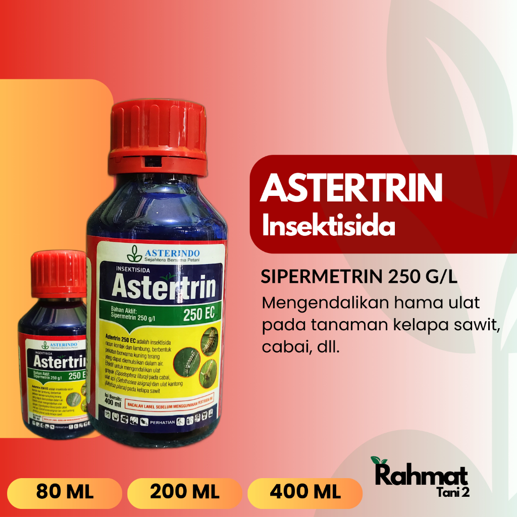 Astertrin - Insektisida Pembasmi Hama pada Tanaman Kelapa Sawit, Cabai, dll (80 ml, 200 ml, 400 ml)
