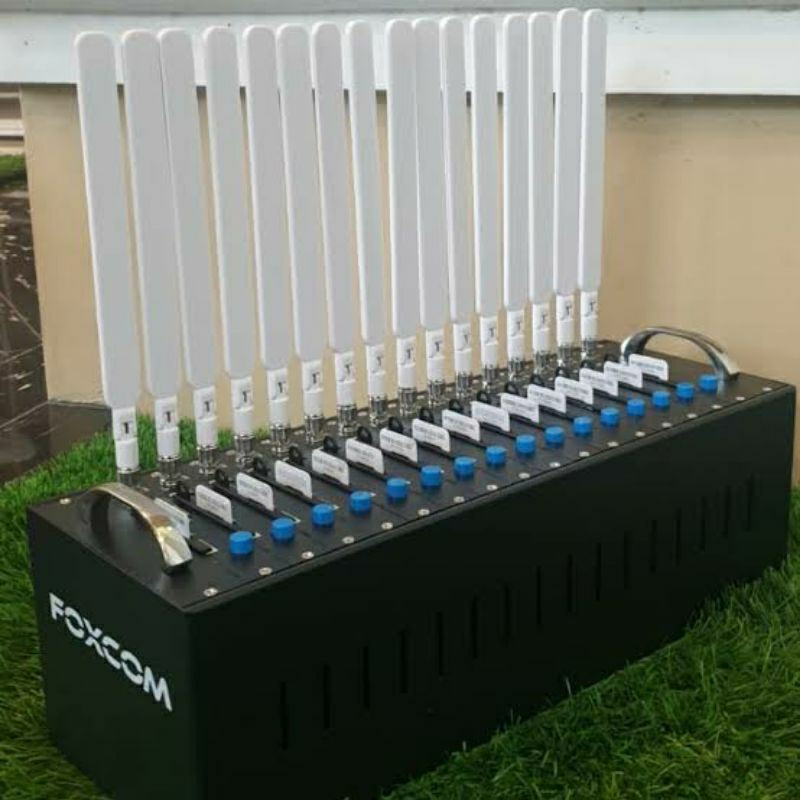 Modem pool FOXCOM 4G 16port usage data kuota garansi 1 tahun