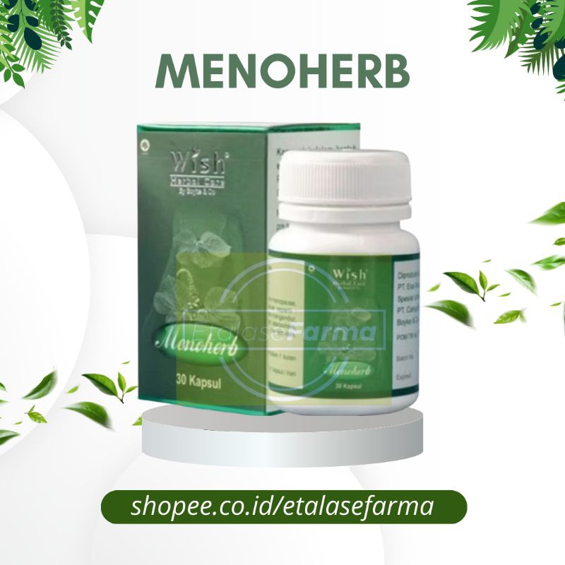 Menoherb Dr Boyke Obat Kesehatan Wanita Atasi Menopause Meno Herb Kapsul Original