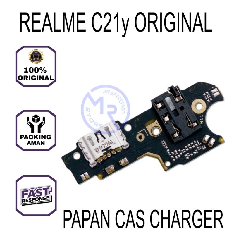 PAPAN CAS REALME C21y / KONEKTOR FLEXIBLE CHARGER REALME C21y ORIGINAL 100%
