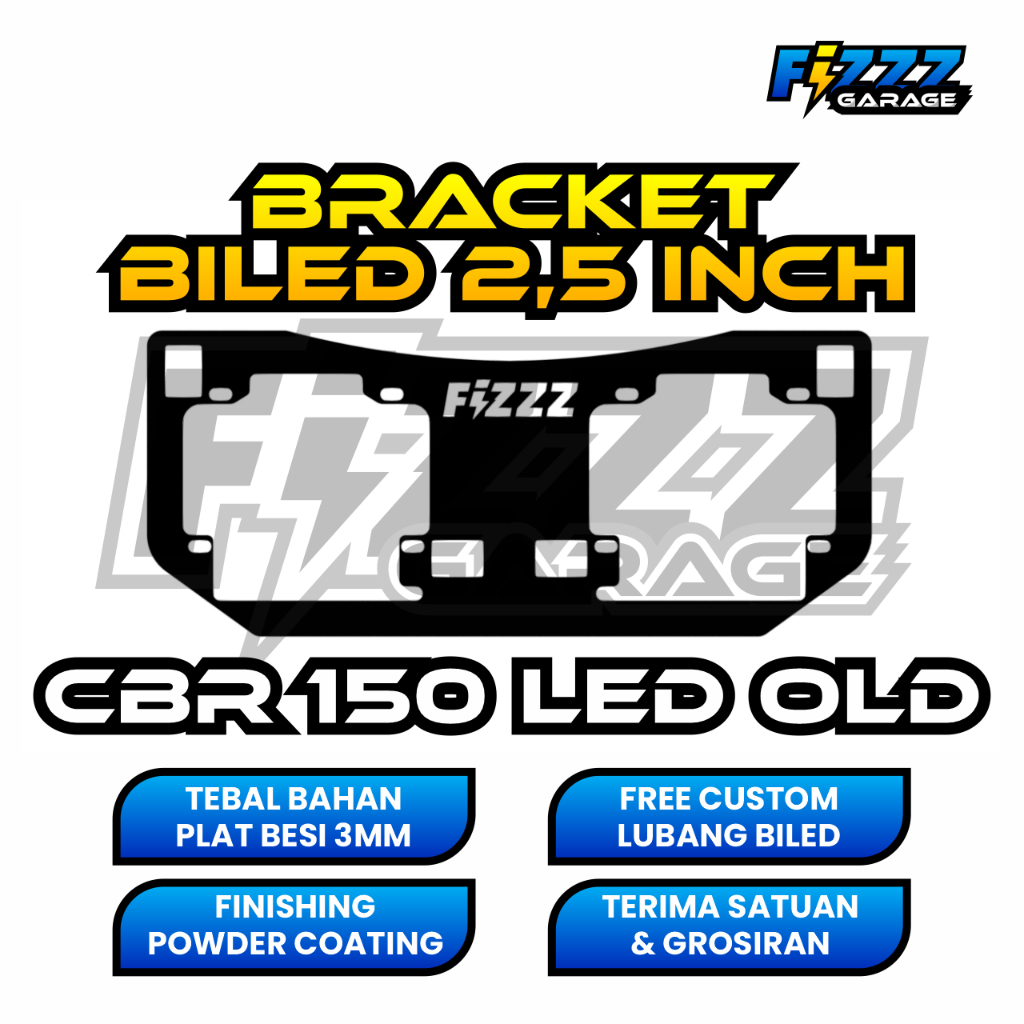 BRACKET BREKET LAMPU BILED CUSTOM CBR 150 LED OLD