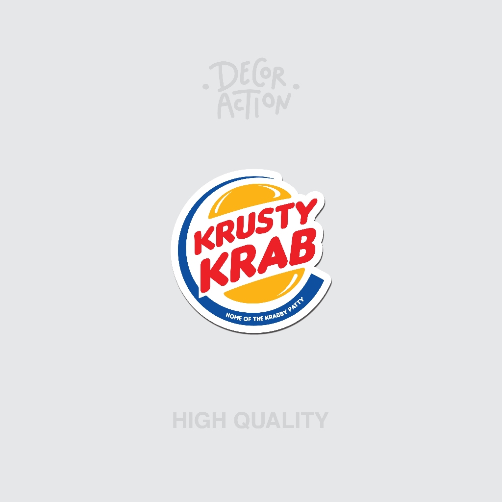 

Sticker KRUSTY KRAB — High Quality Sticker Glossy Waterproof