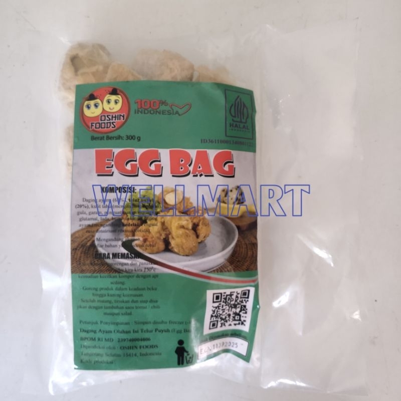 

Oshin Food Egg Bag Isi 10 Pcs 300gr Olahan Ikan Isi Telur Puyuh Ekado Frozen