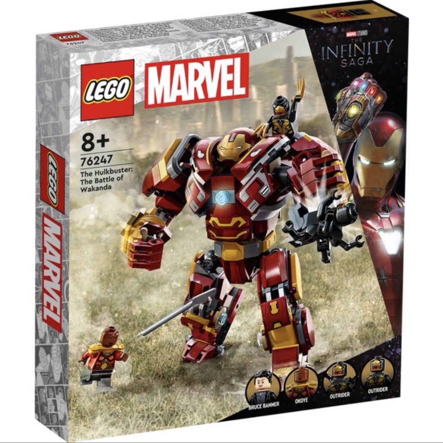 Lego Marvel 76247 Hulkbuster, Lego Ironman Superheroes Original