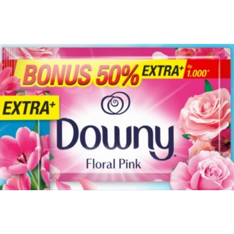 Downy sachet. Pewangi pakaian. floral pink 19 ml