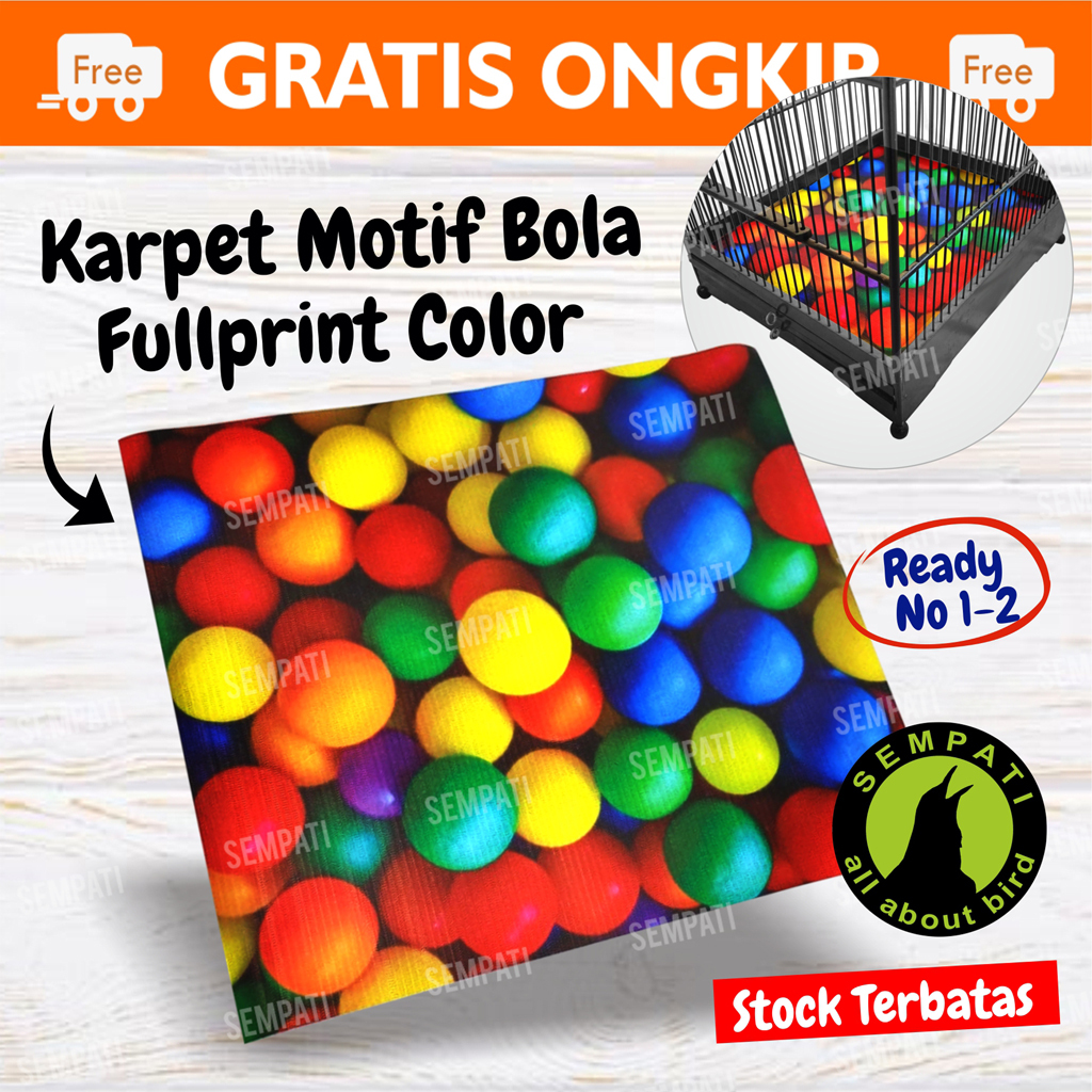 Karpet Sangkar Kotak Motif Bola Bahan Spon Lapis Karpet Motif Bola 3d 3 Dimensi Alas Tatakan Kotoran